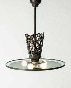 Vintage Swedish Grace Ceiling Light, Sweden, 1930s