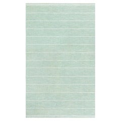 Vintage Swedish Green Flat Woven Rug Doris Leslie Blau