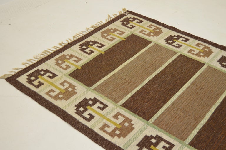 Vintage Schwedische Handgewebten Teppich Im Angebot Bei 1stdibs