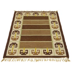 Vintage Swedish Handwoven Rug