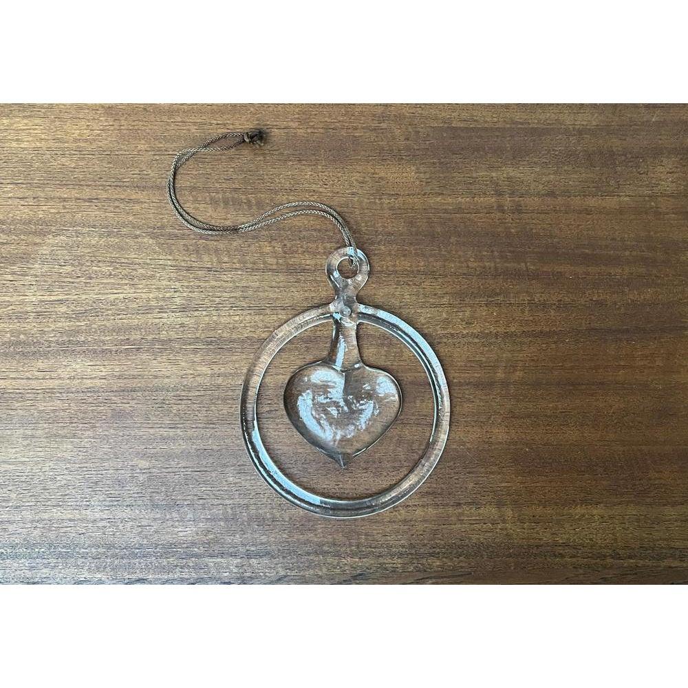 Decorazione svedese d'epoca per finestra a cuore in vetro di Bertil Vallien, anni '70 in vendita 6