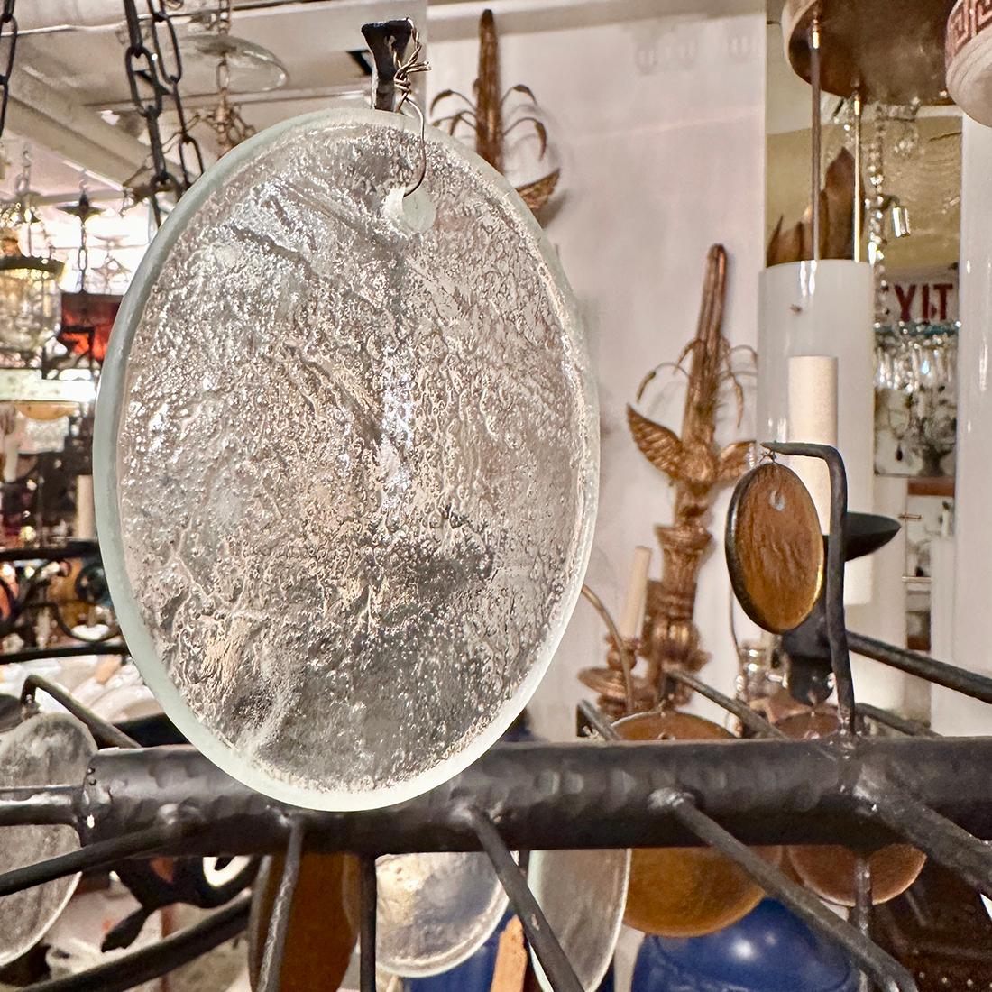 Vintage Swedish Horizontal Chandelier For Sale 1