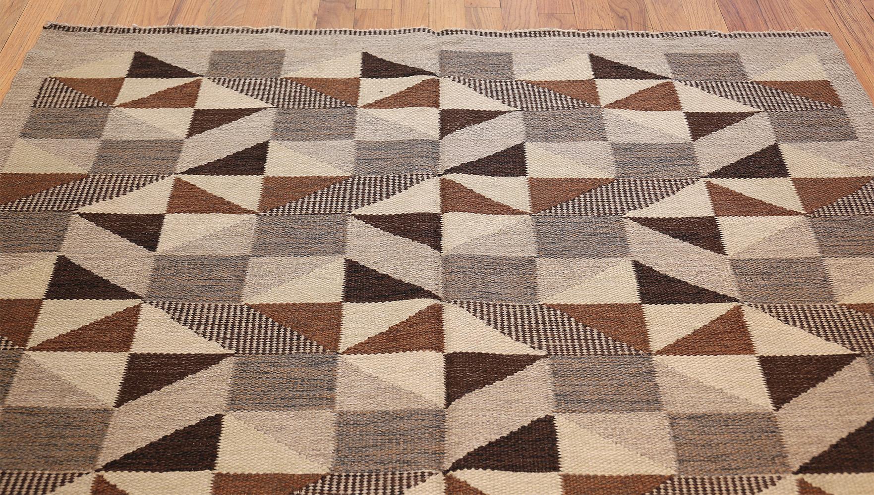 20th Century Vintage Swedish Kilim