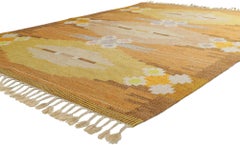 1950's Ingegerd Silow Örbyhus Scandinavian Swedish Röllakan with Nordic Style