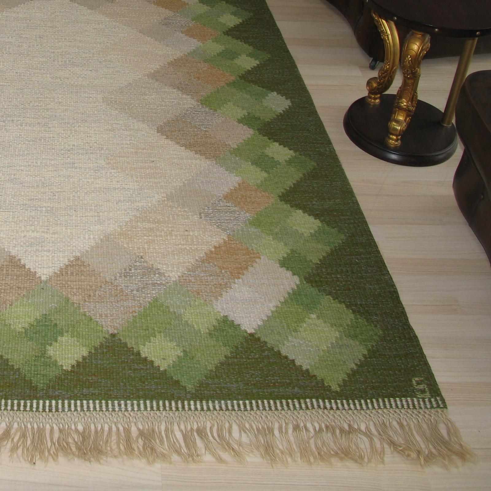 Vintage Swedish Kilim Rolakan 