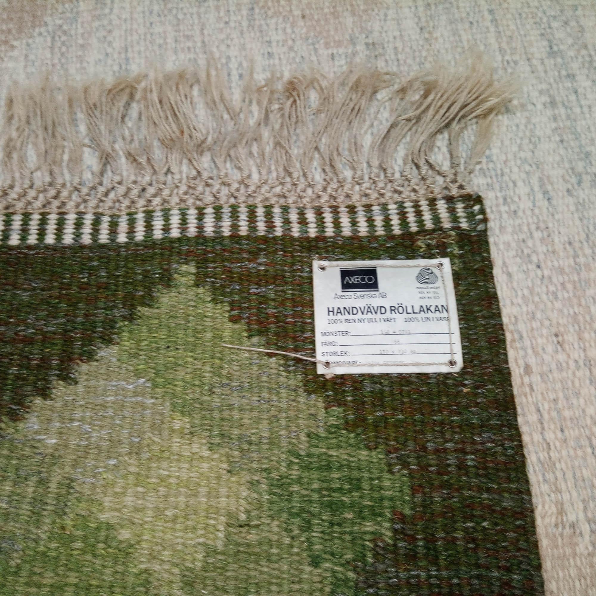 Vintage Swedish Kilim Rolakan 