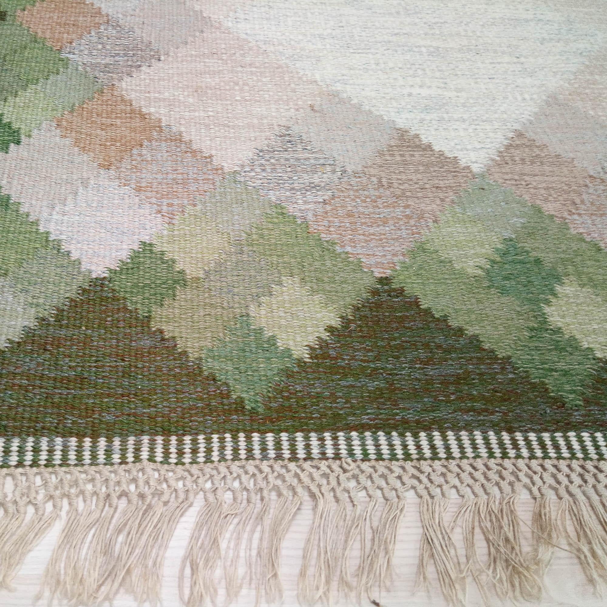 Vintage Swedish Kilim Rolakan 