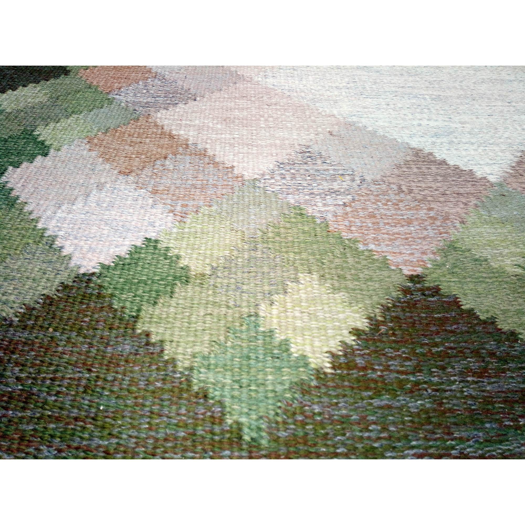 Mid-20th Century Vintage Swedish Kilim Rolakan 