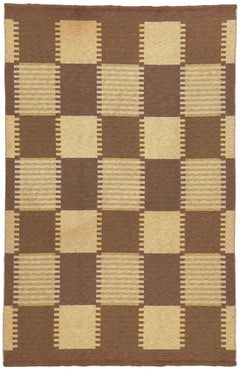 Vintage Swedish Kilim Rollakan Rug by Carl Malmsten, Capellagården