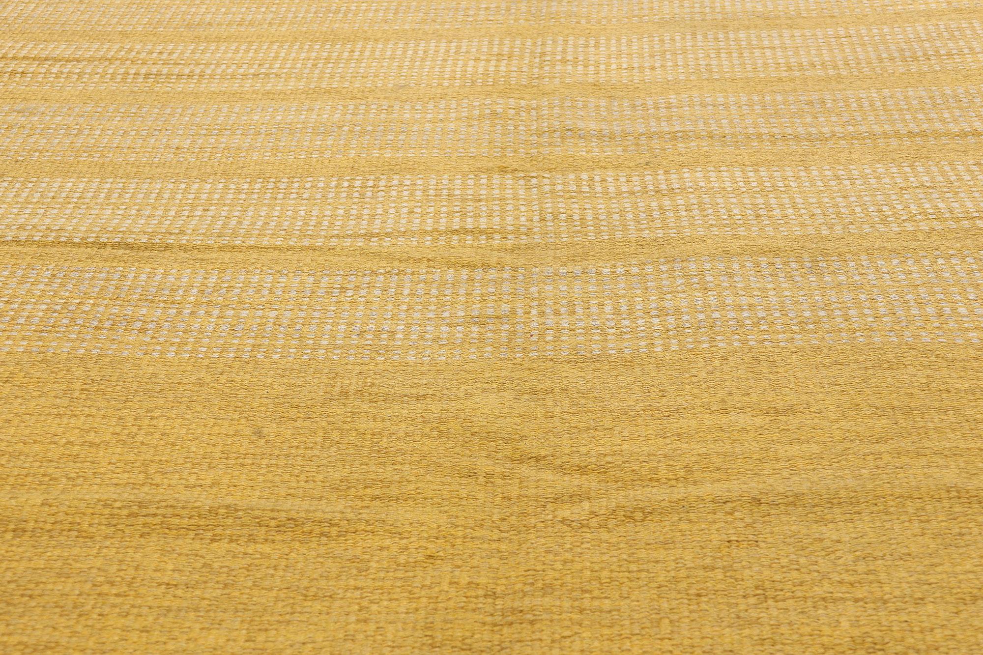 Tessuto a mano Tappeto scandinavo a trama piatta Röllakan degli anni '50 con stile nordico moderno in vendita