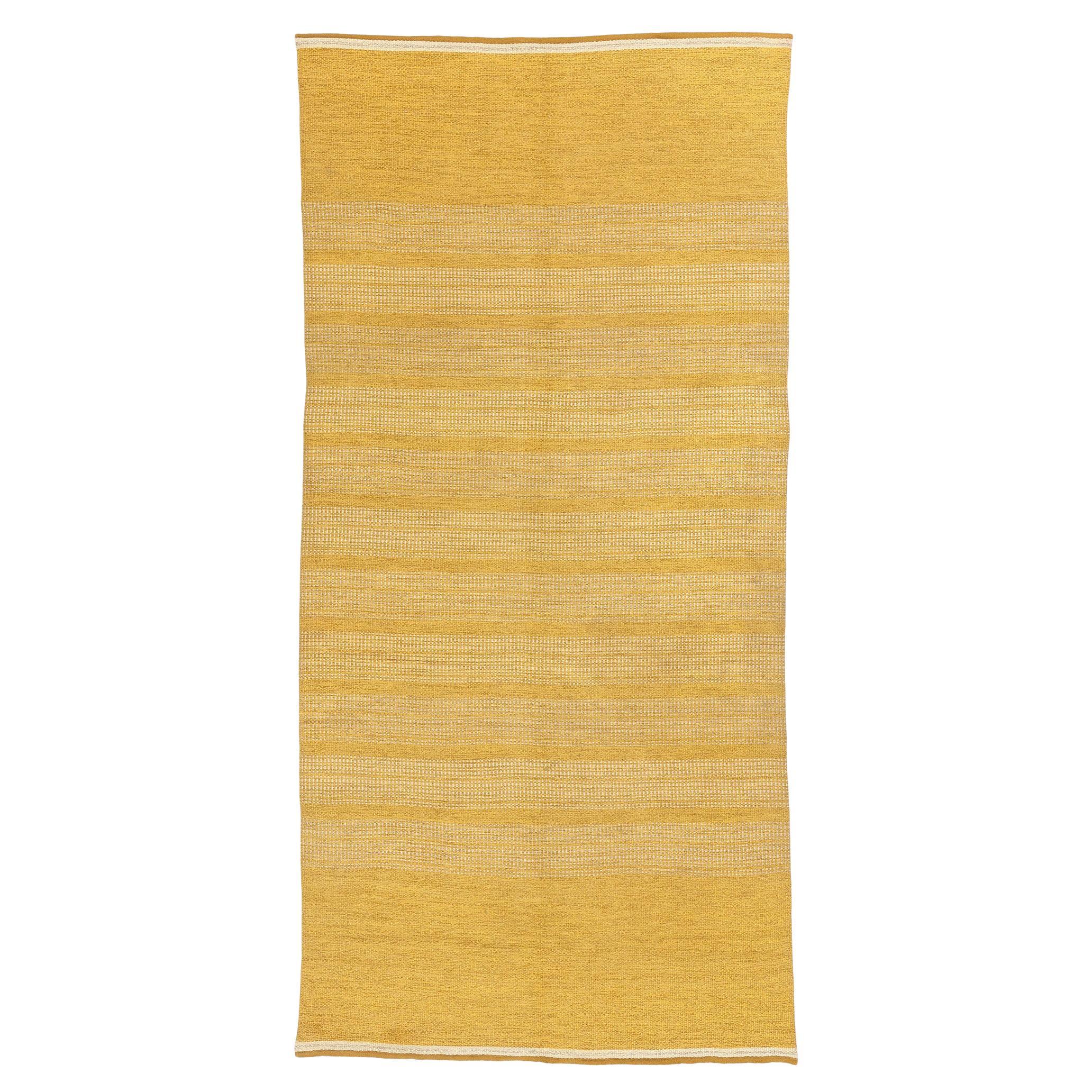 Tapis scandinave à tissage plat en röllakan des années 1950, de style Modernity Nordic
