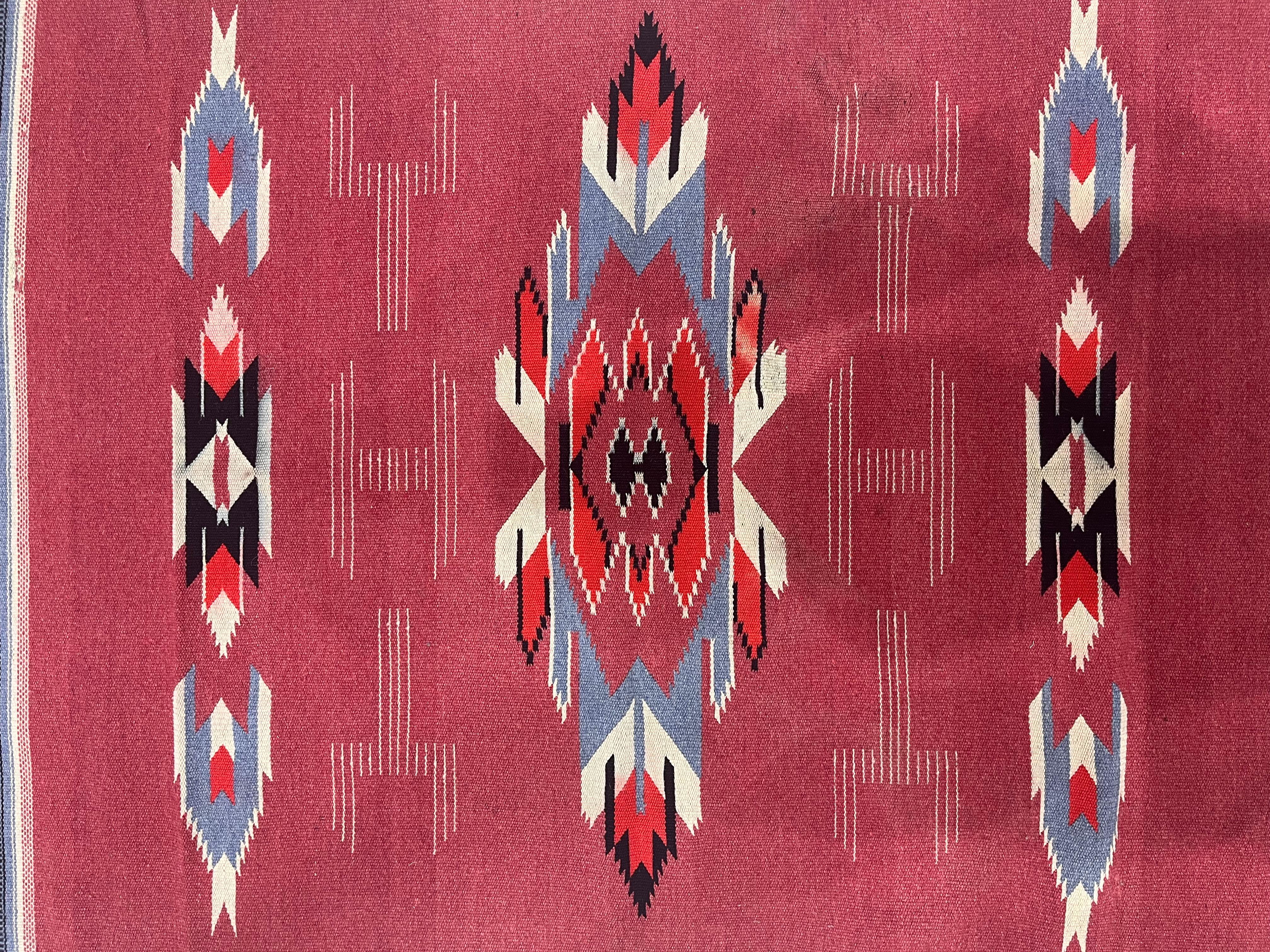 Wool Vintage Swedish Kilim Rug 3'7