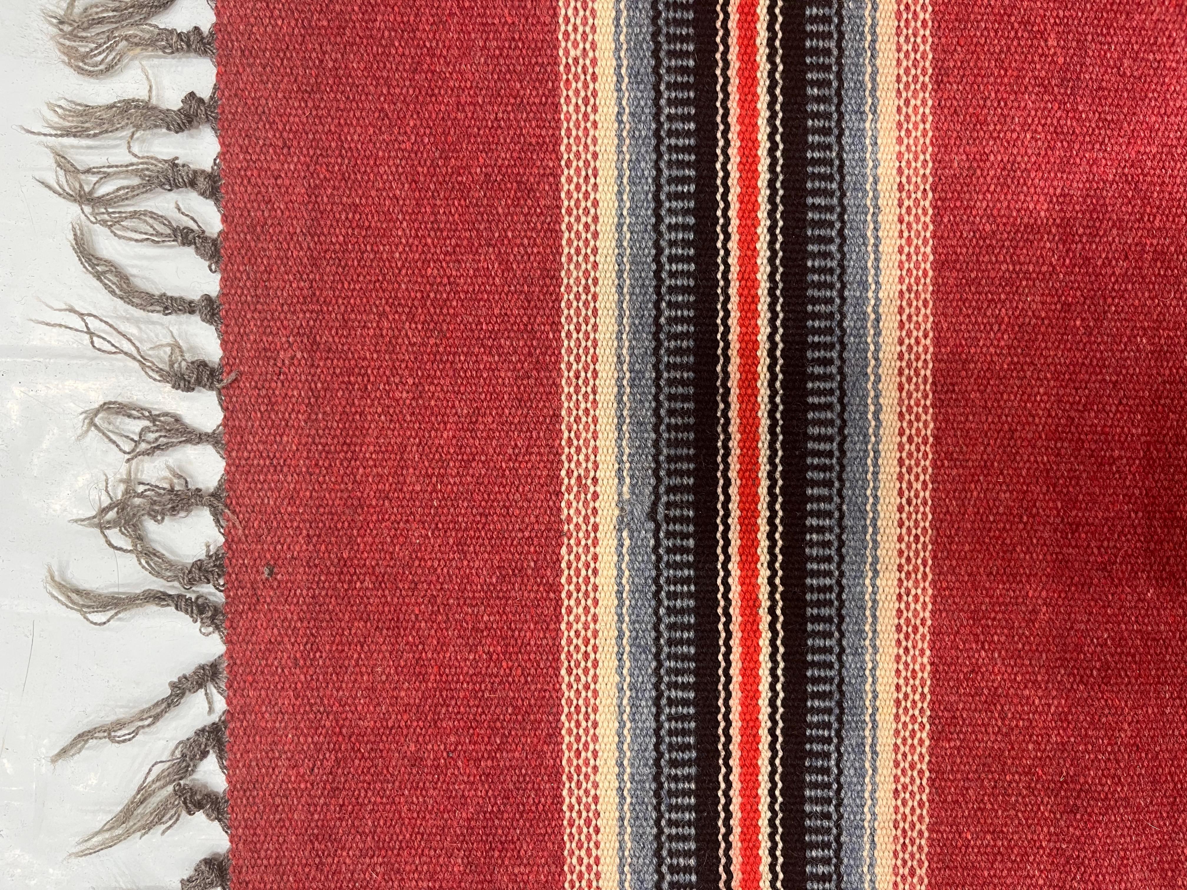 Vintage Swedish Kilim Rug 3'7