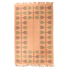 Vintage Swedish Kilim Rug 5'2'' x 8'0"