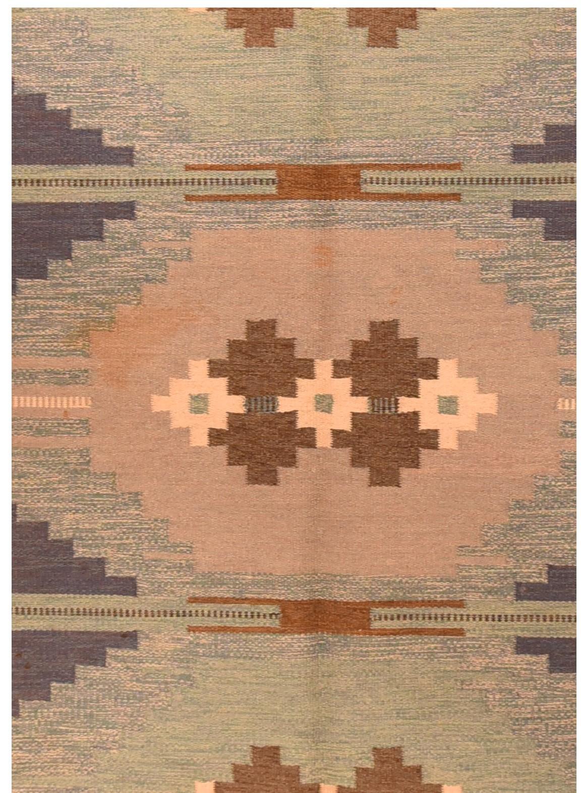 Vintage Swedish Kilim Rug 5'5'' x 8'0