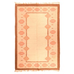 Vintage Swedish Kilim Rug 5'8'' x 8'5''