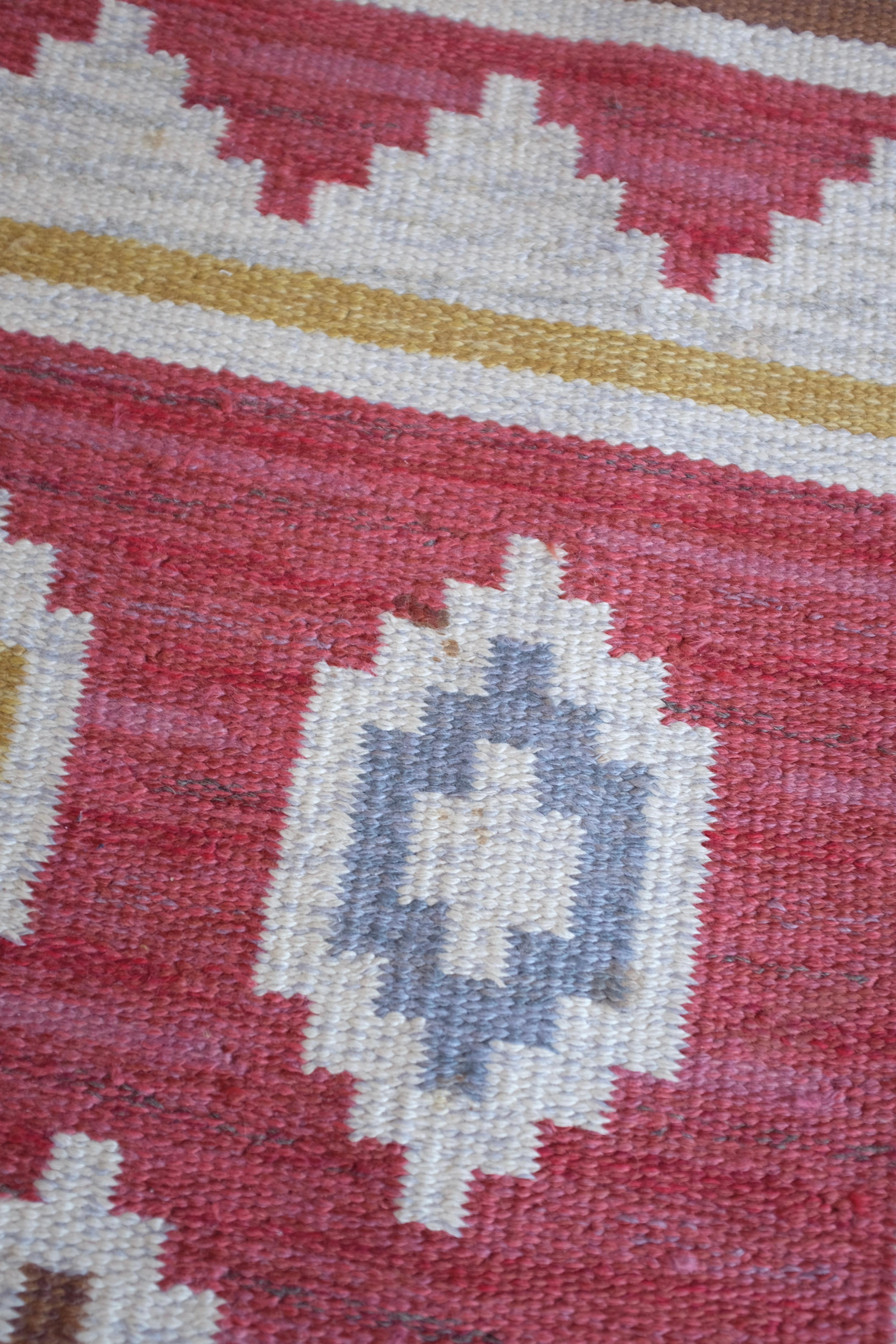 Tapis suédois vintage Rug & Kilim de la designer Anna-Greta Sjöqvist en vente 1