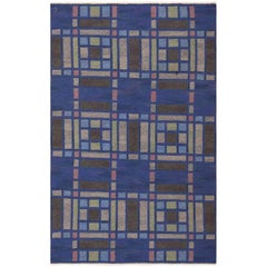 Vintage Swedish Kilim Rug by Judith Johansson. Size: 5 ft x 7 ft 7 in