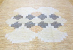 Vintage Swedish Kilim Rug, circa Mid-20th Century