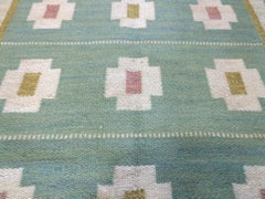Vintage Swedish Kilim Rug, circa Mid-20th Century