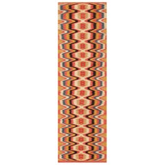 Vintage Swedish Kilim Rug. Size: 1 ft 8 in x 5 ft 6 in (0.51 m x 1.68 m)