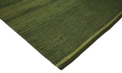 1960's Vintage Green Swedish Röllakan, 05'04 x 08'00