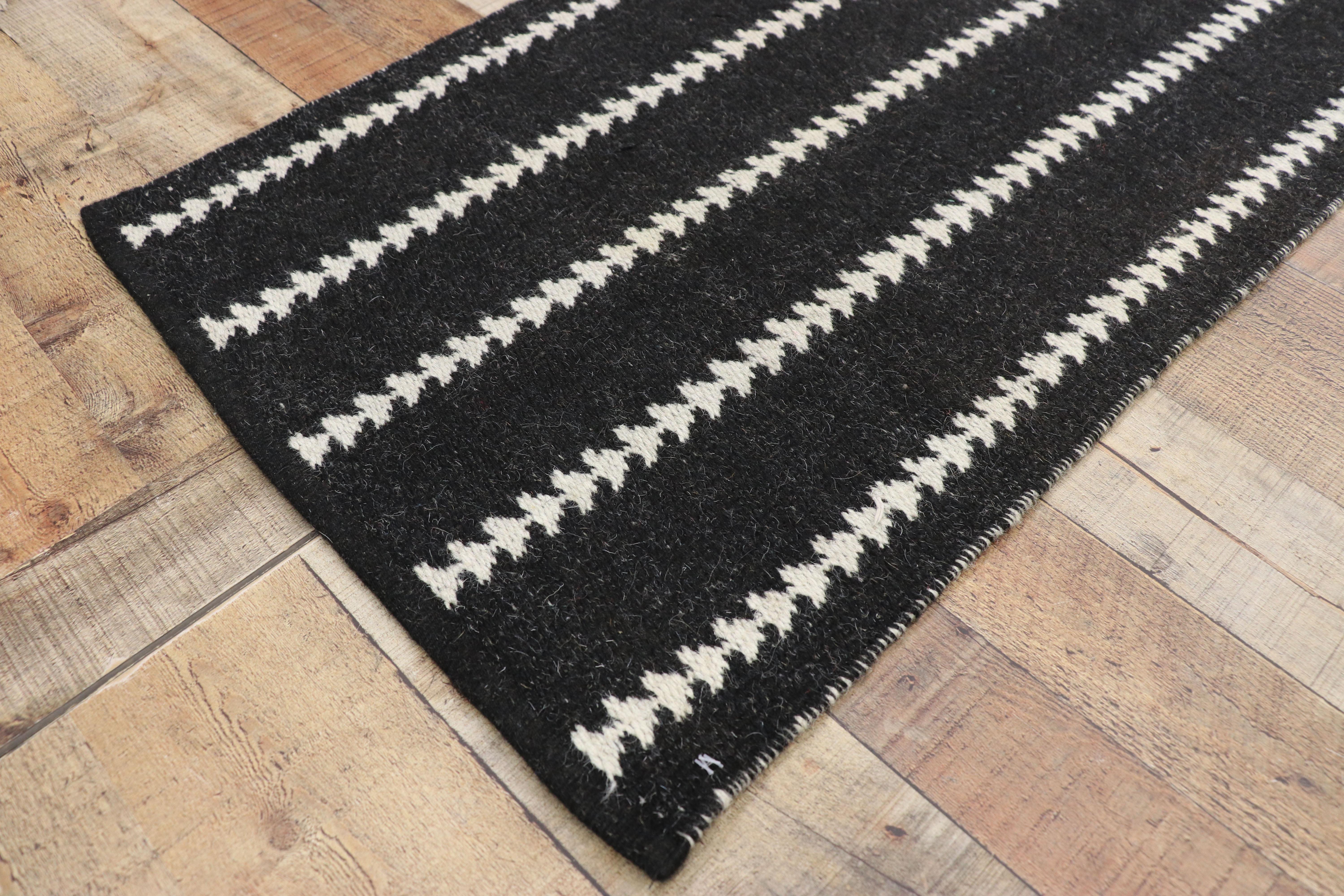 Vintage Swedish Kilim Runner with Scandinavian Modern Style 7