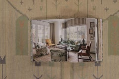 Vintage Swedish Kilim with Eva Nemeth Inspired Design in Beige - Rug & Kilim