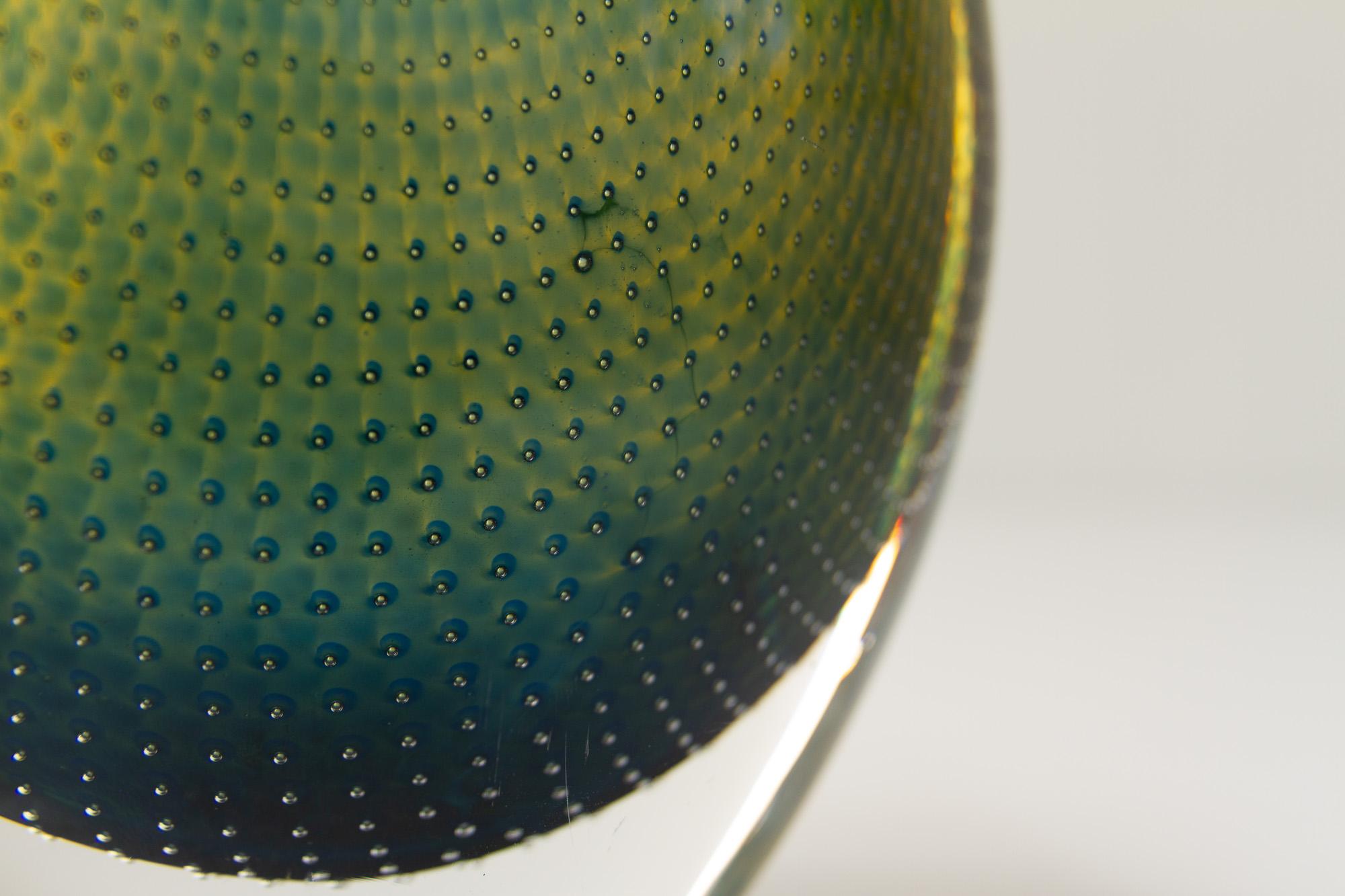 Vintage Swedish Kraka Glass Vase by Sven Palmqvist for Orrefors, 1960s. For Sale 4