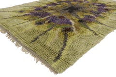 Vintage Swedish Krokus Flower Ryamatta Rug, Tibet by Ingrid Jagarz for Marks Rya