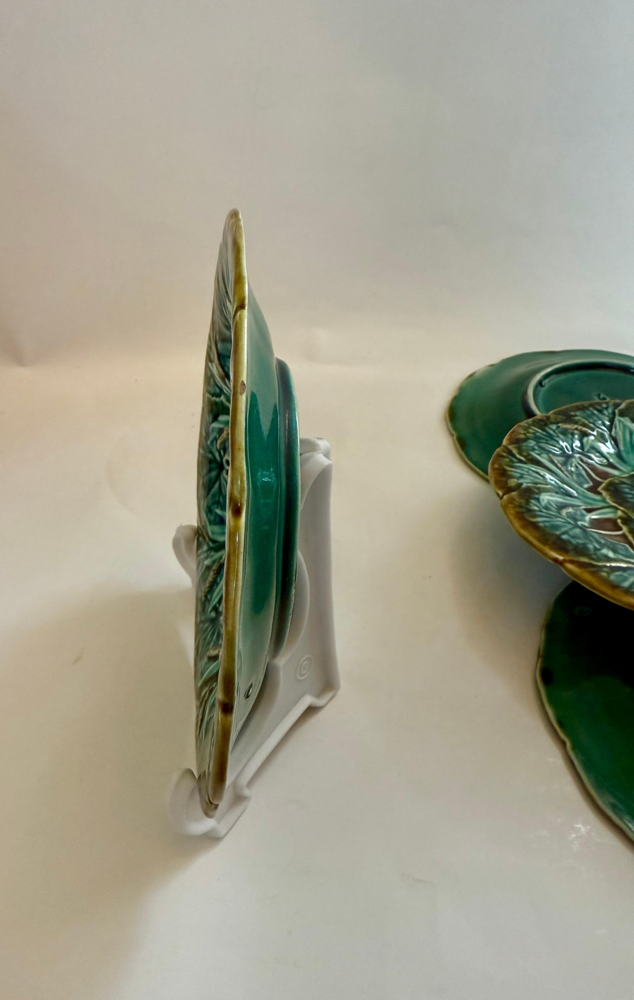 Mayólica sueca vintage Gustavsberg, 4 platos laterales Cerámico en venta