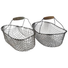 Vintage Swedish Market Baskets, circa 1920