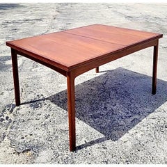 Schwedischer MCM-Esstisch aus Teakholz, ausziehbar, Vintage