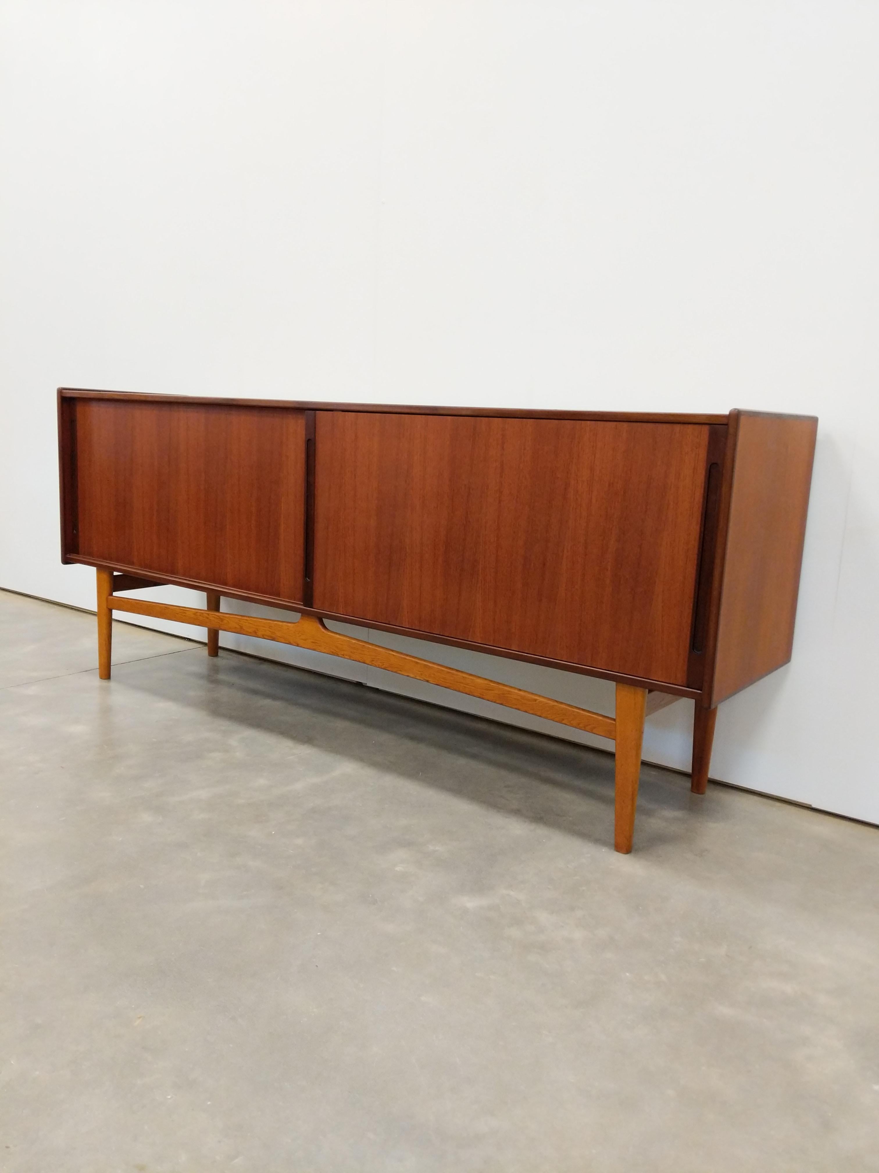 Authentic vintage Swedish mid century modern teak credenza / sideboard / console.

By Ulferts of Tibro, Sweden.

Includes original purchase receipt and paperwork from 1960.

This piece is in excellent condition with very few signs of age-related