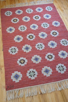Vintage Swedish Mid-century Rug