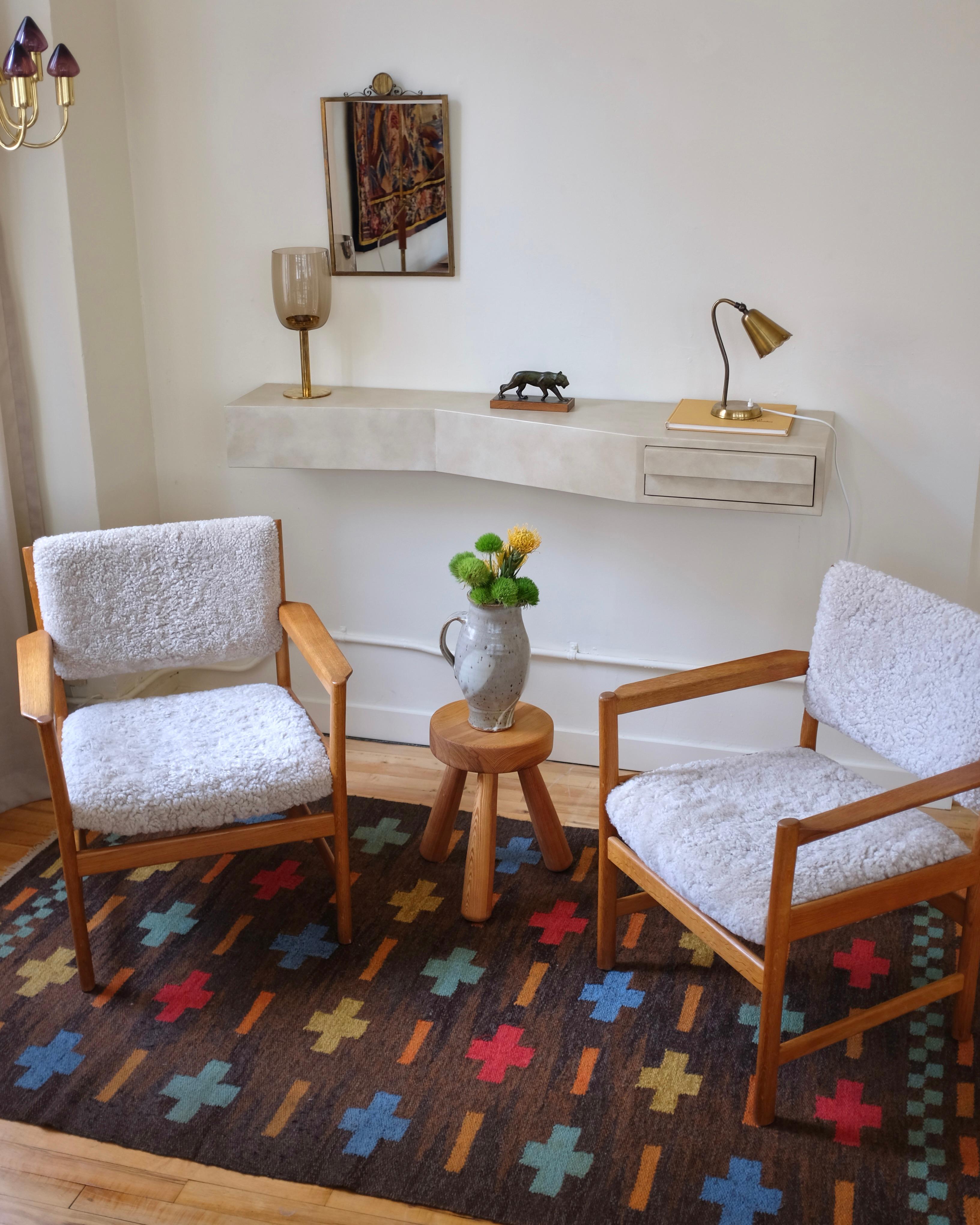 Vintage Swedish Mid-century rug en vente 2