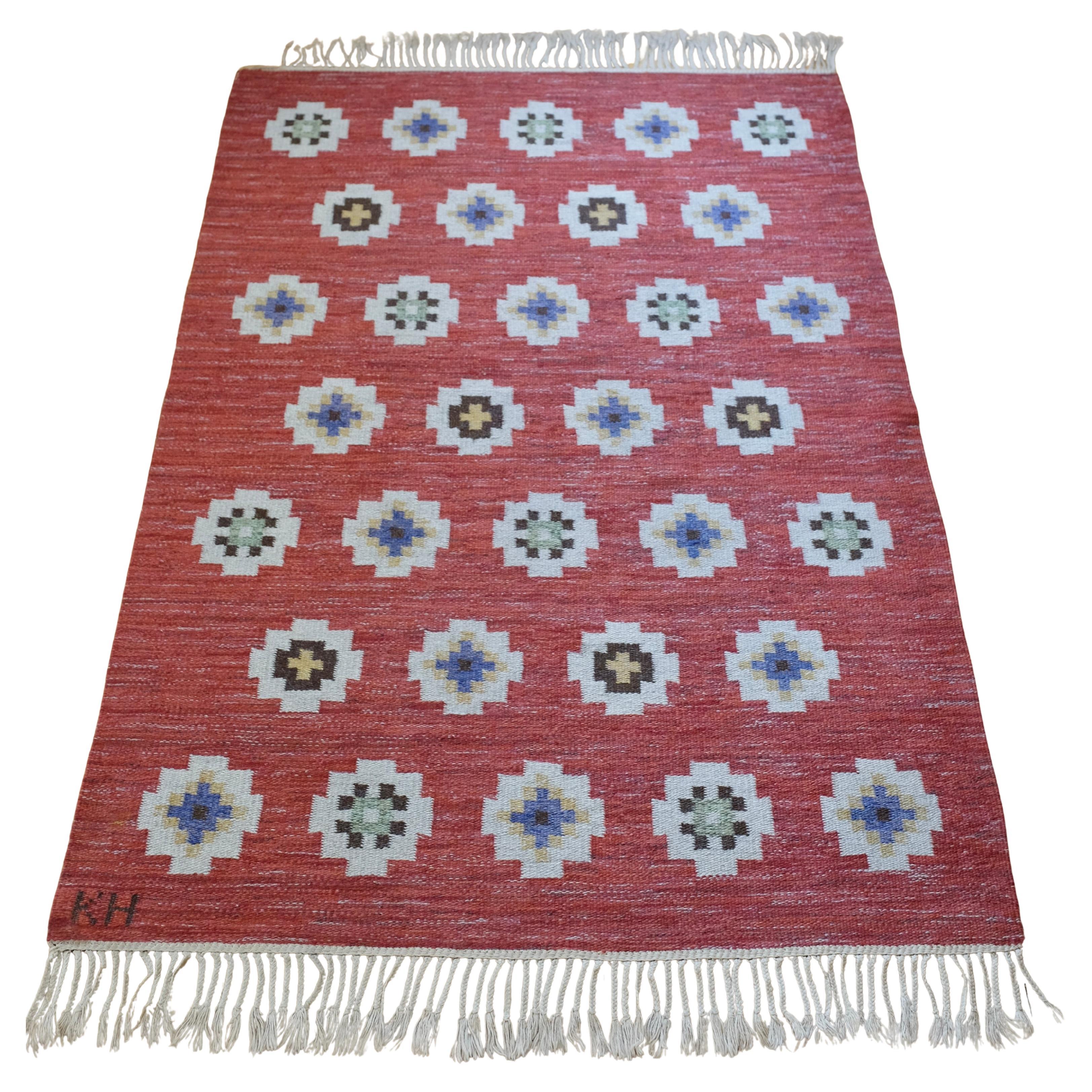 Vintage Swedish Mid-century Rug