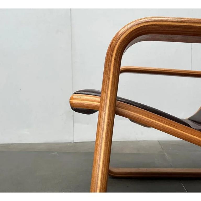 Chaise longue en hêtre Lamello, modèle suédois, Yngve Ekström, 1970 Excellent état - En vente à Hamburg, DE