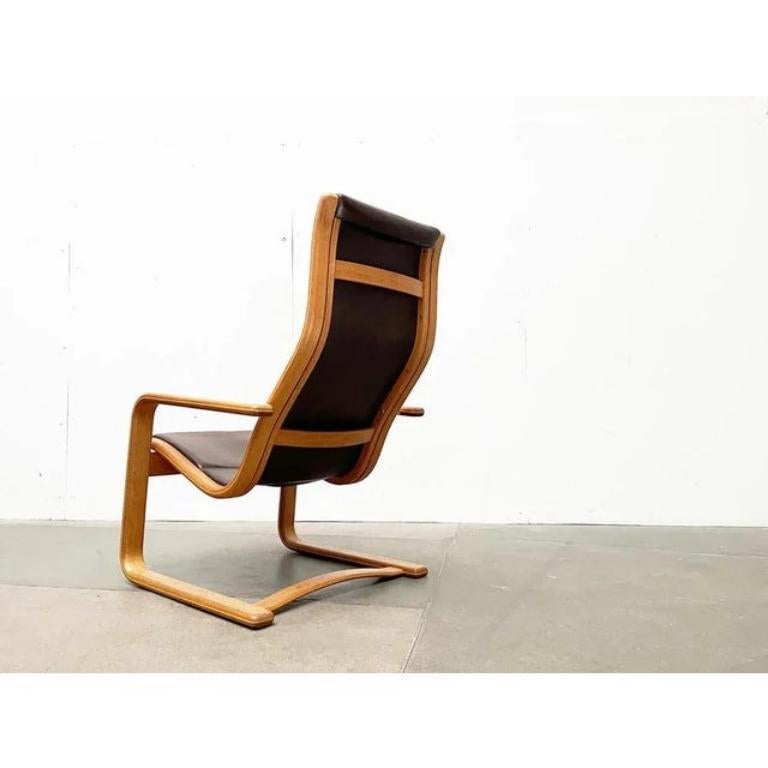 Chaise longue en hêtre Lamello, modèle suédois, Yngve Ekström, 1970 en vente 1