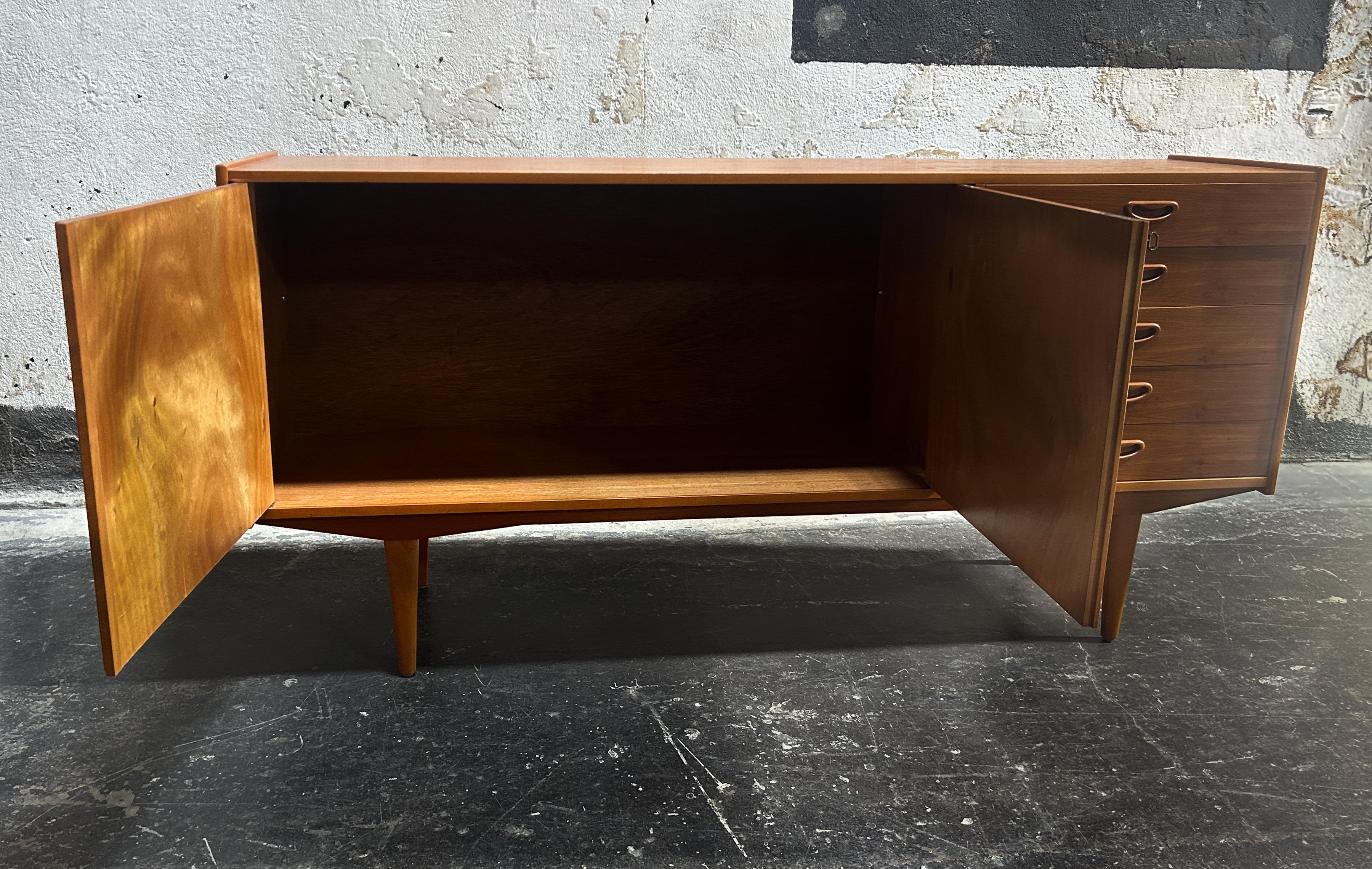 Vintage Swedish Modern Modern Teak Credenza c. 1960's In Good Condition For Sale In Atlanta, GA