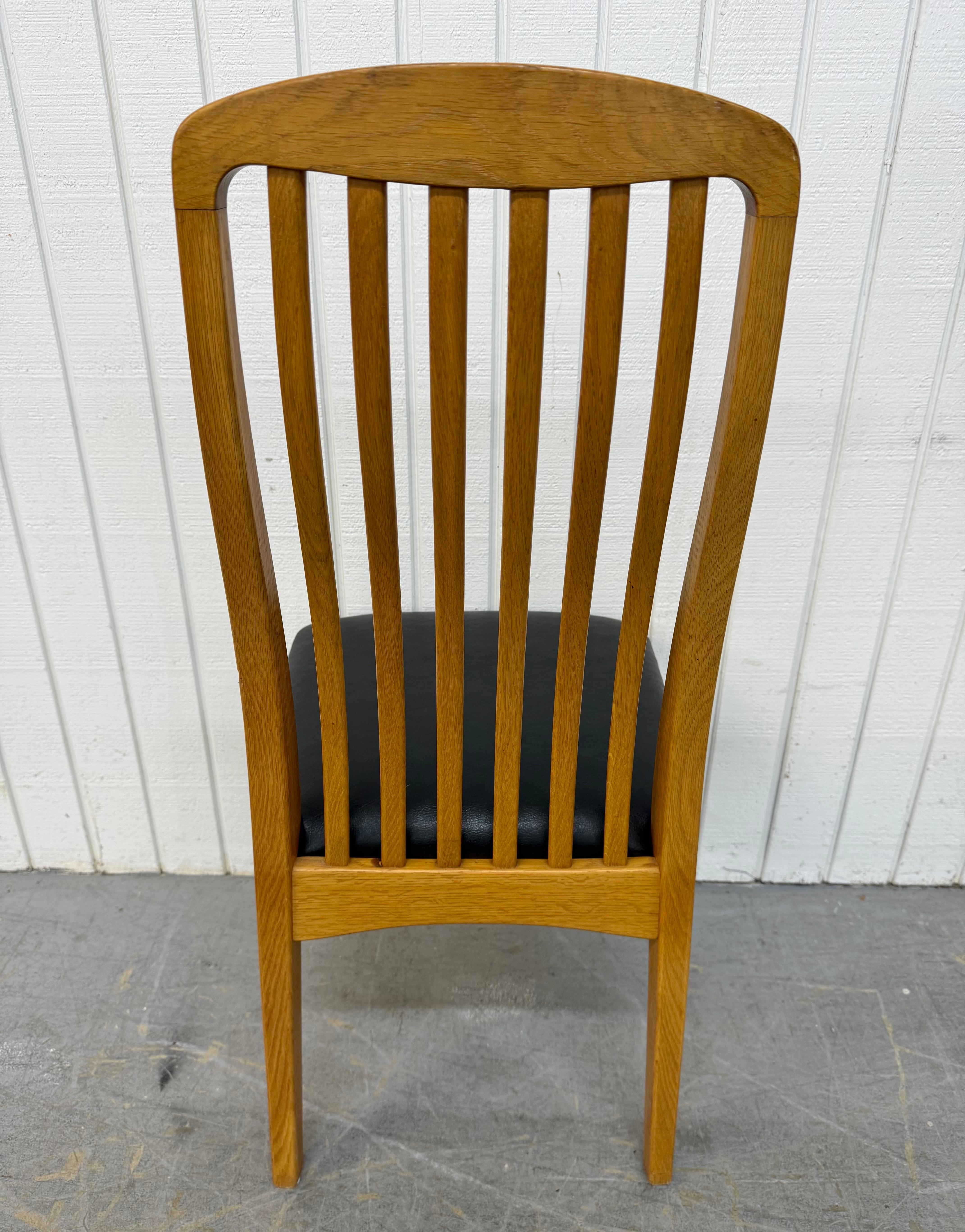 Vintage Swedish Modern Oak Dining Chairs - 5er-Set (Ende des 20. Jahrhunderts) im Angebot