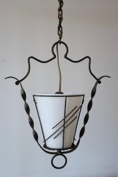 Vintage Swedish Modern Outdoor Pendant
