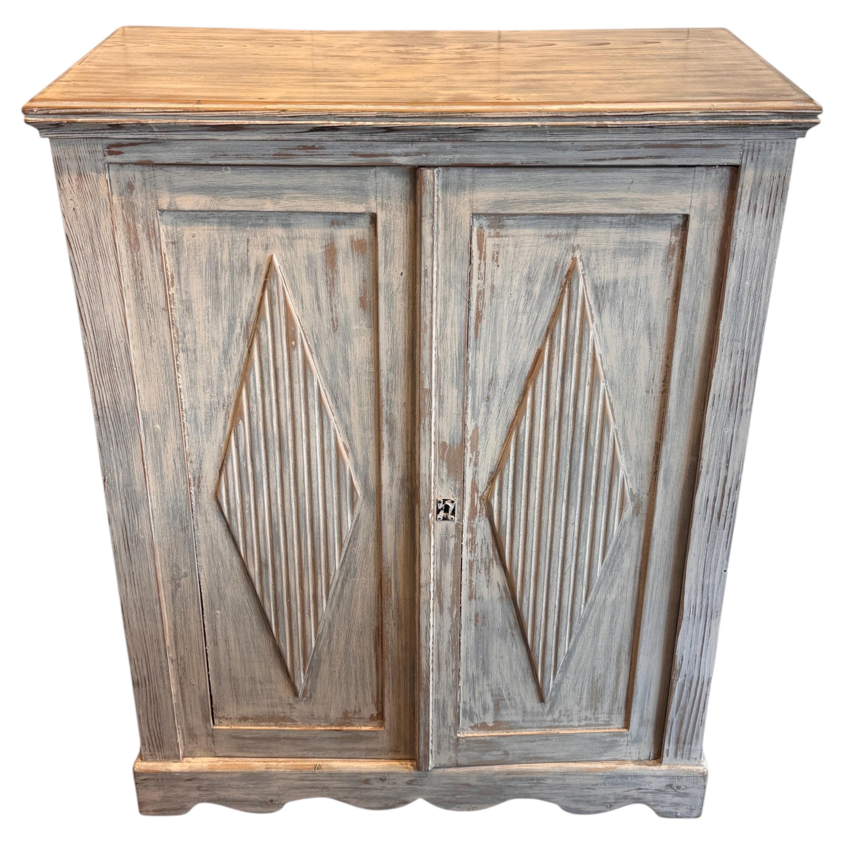Vintage Swedish Painted Cabinet
