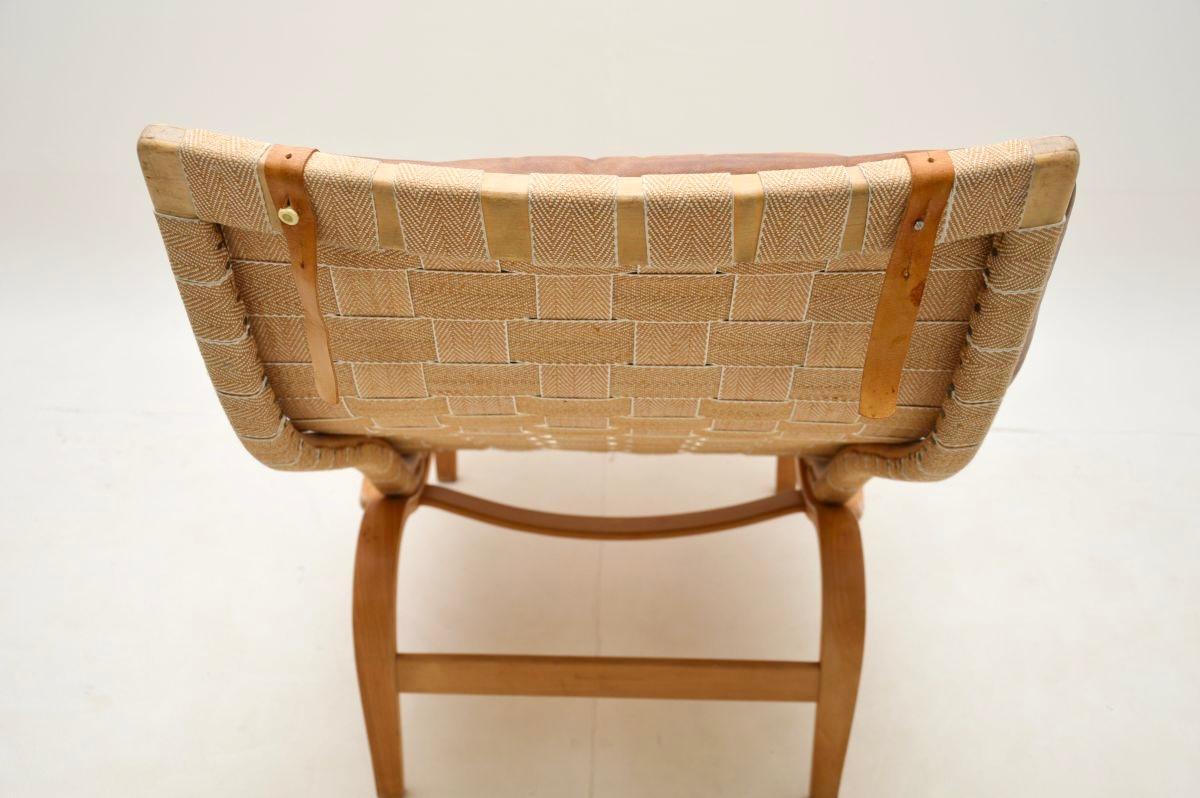 Vintage Swedish Pernilla Armchair by Bruno Mathsson for Dux For Sale 4