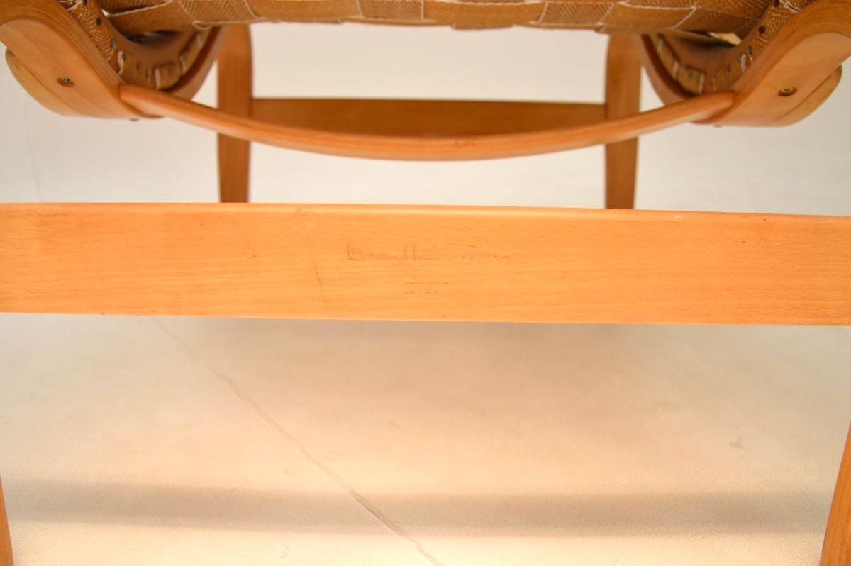 Vintage Swedish Pernilla Armchair by Bruno Mathsson for Dux For Sale 5