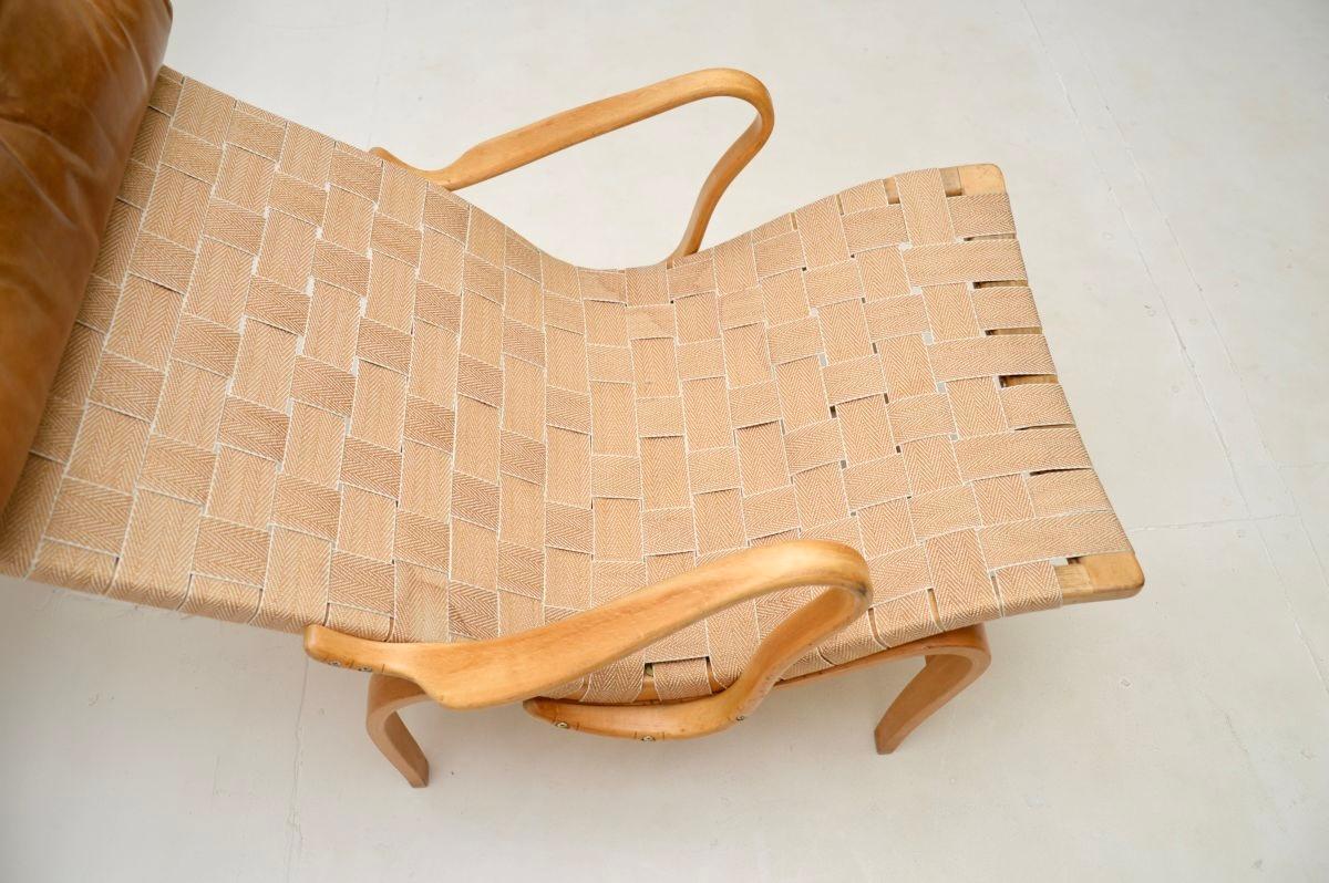 Vintage Swedish Pernilla Armchair by Bruno Mathsson for Dux For Sale 2