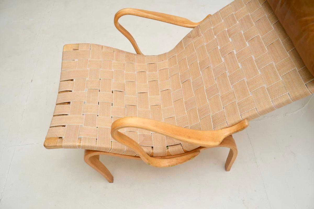 Vintage Swedish Pernilla Armchair by Bruno Mathsson for Dux For Sale 3