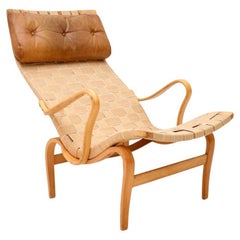 Vintage Swedish Pernilla Armchair by Bruno Mathsson for Dux