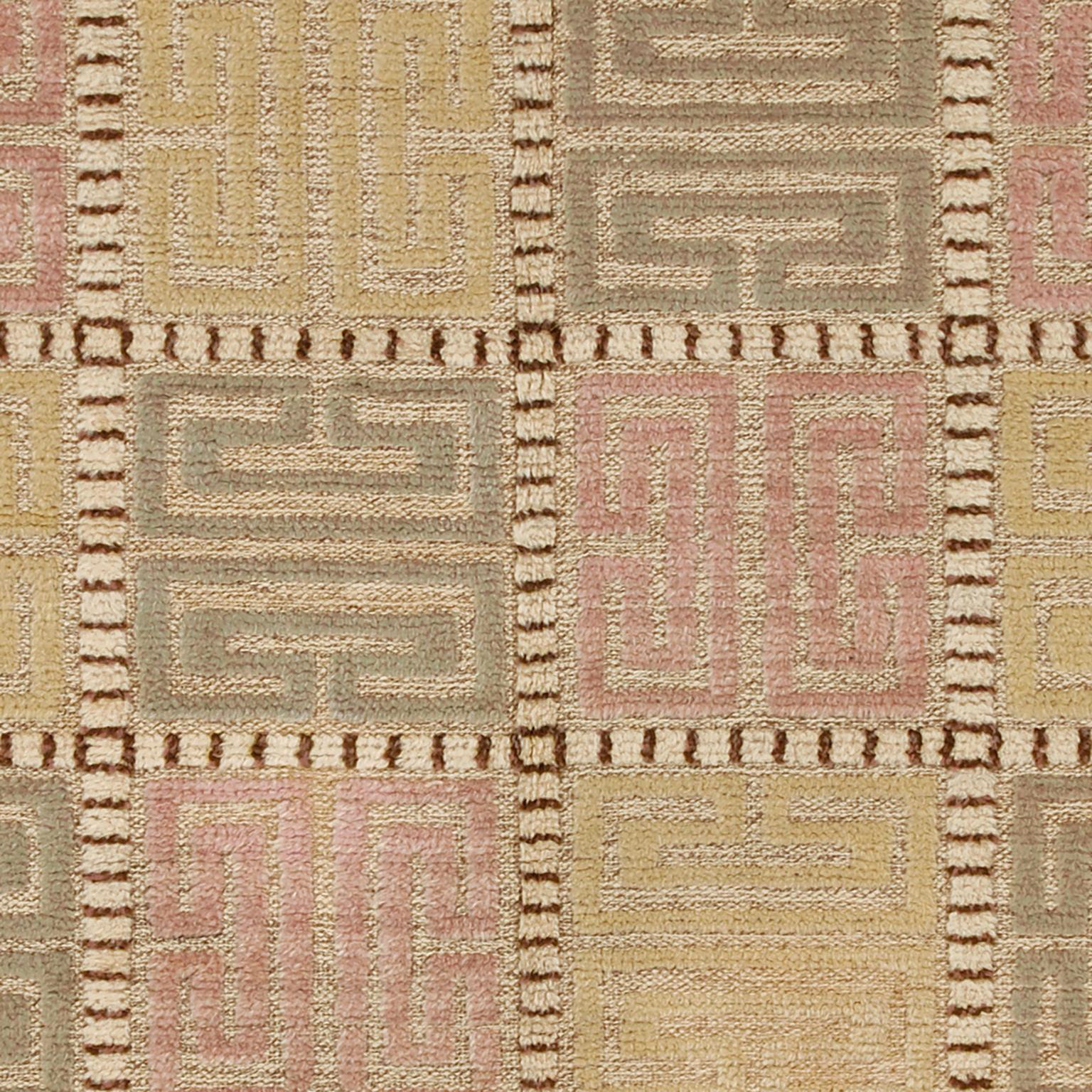 Hand-Woven Mid 20th Century Swedish Pile Carpet by AB Märta Måås-Fjetterström For Sale