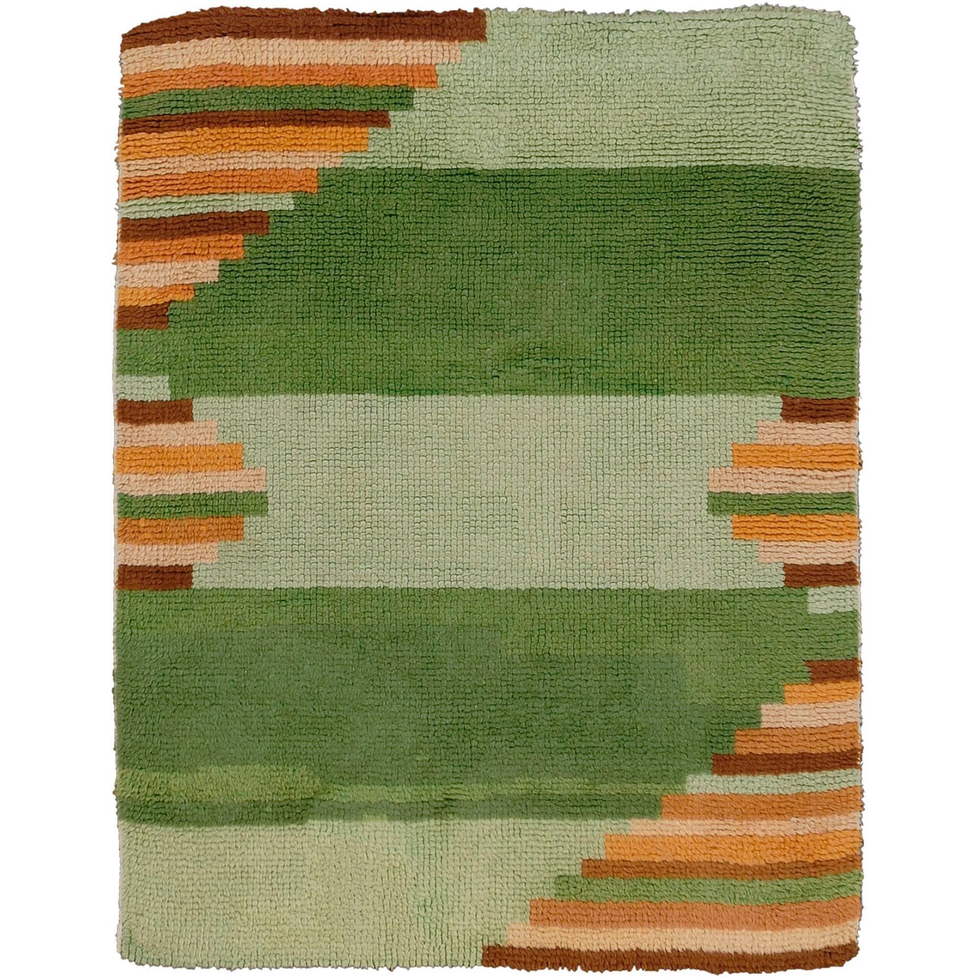 Vintage Swedish Pile Rug, 1930-1950